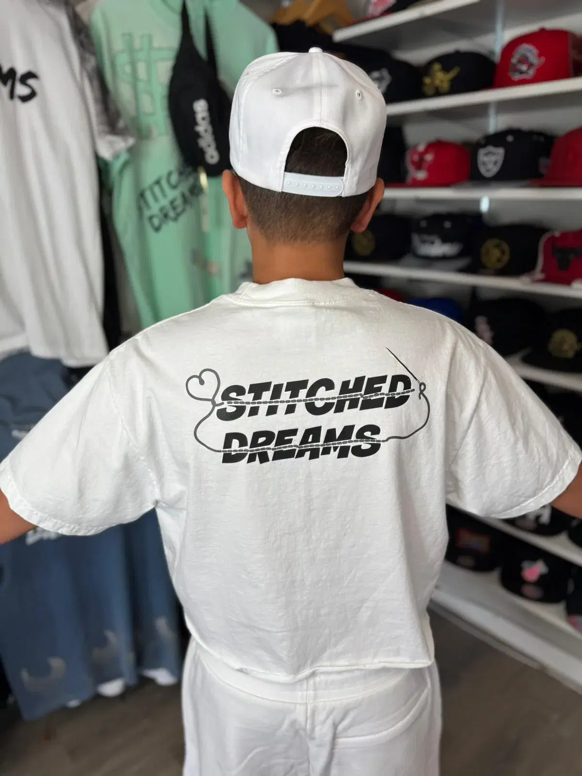 Stitched Dreams tee, back print
